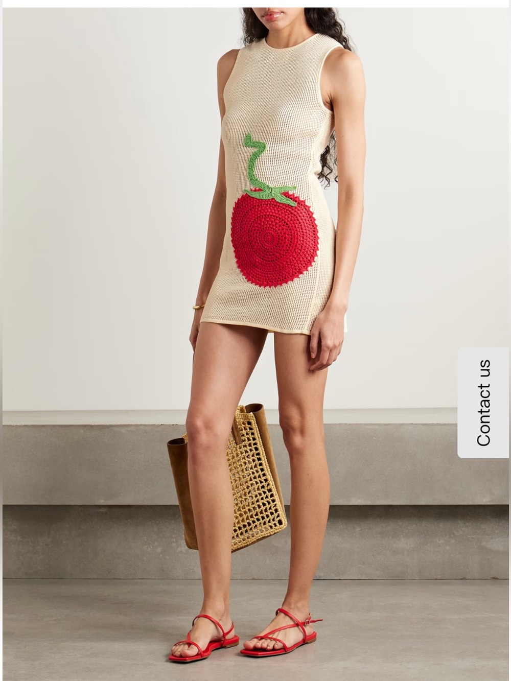 Staud bailey crocheted dress